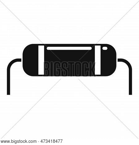 Electric Radio Transistor Icon. Simple Illustration Of Electric Radio Transistor Icon For Web Design