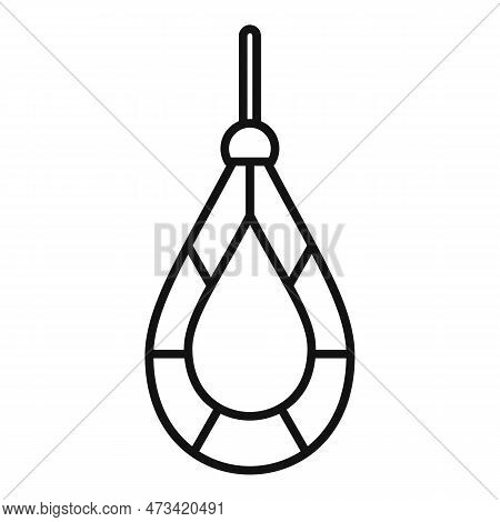 Gem Earring Icon. Outline Gem Earring Icon For Web Design Isolated On White Background