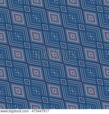 Seamless Geometric Abstract Pattern. Modern Colored Background. Fachion Wallpaper With Stripes, Line