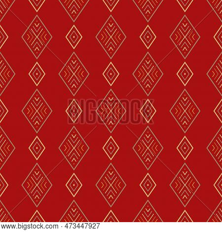 Seamless Geometric Abstract Pattern. Modern Colored Background. Fachion Wallpaper With Stripes, Line