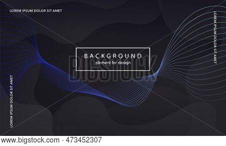 Abstract Background. Wave Element For Design Poster. Digital Frequency Track Equalizer. Stylized Art