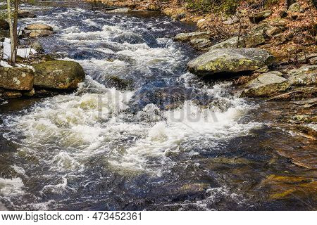 Cascading Water   Of Willard Brook In Willard Brook State Forest In Ashby Massachusetts