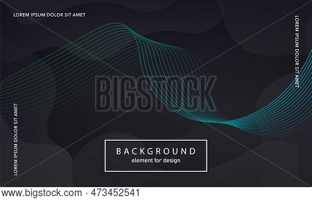 Abstract Background. Wave Element For Design Poster. Digital Frequency Track Equalizer. Stylized Art