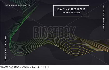 Abstract Background. Wave Element For Design Poster. Digital Frequency Track Equalizer. Stylized Art