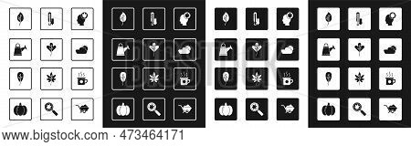 Set Human Head With Leaf, Leaf Or Leaves, Watering Can, Sun And Cloud Weather, Meteorology Thermomet