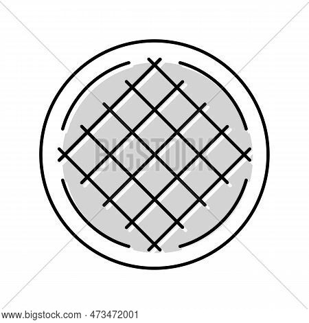 Woven Fabric Textile Color Icon Vector. Woven Fabric Textile Sign. Isolated Symbol Illustration