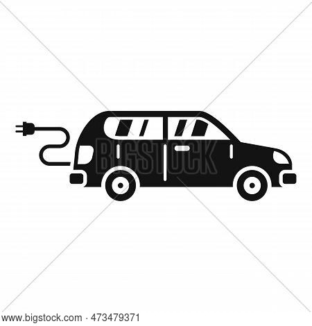 Plug In Hybrid Car Icon. Simple Illustration Of Plug In Hybrid Car Icon For Web Design Isolated On W