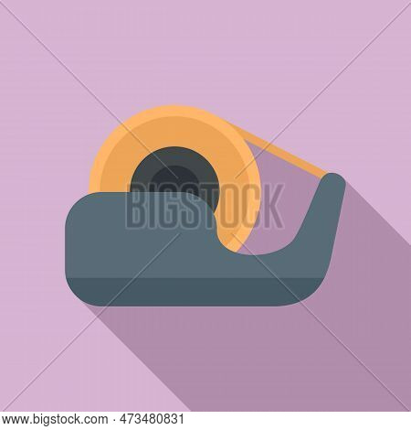 Tape Holder Icon. Flat Illustration Of Tape Holder Icon For Web Design