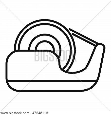 Tape Holder Icon. Outline Tape Holder Icon For Web Design Isolated On White Background