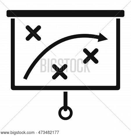 Crisis Strategy Icon. Simple Illustration Of Crisis Strategy Icon For Web Design Isolated On White B