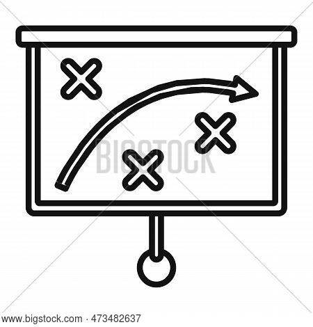 Crisis Strategy Icon. Outline Crisis Strategy Icon For Web Design Isolated On White Background