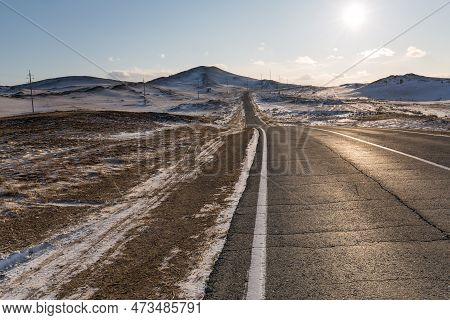 Panoramic View Of Tazheran Steppe In Irkutsk Region, Siberia, Russia