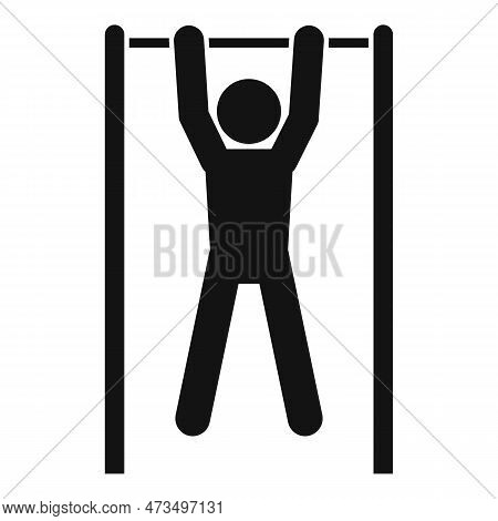 Pull-ups On The Horizontal Bar Icon. Simple Illustration Of Pull-ups On The Horizontal Bar Icon For 