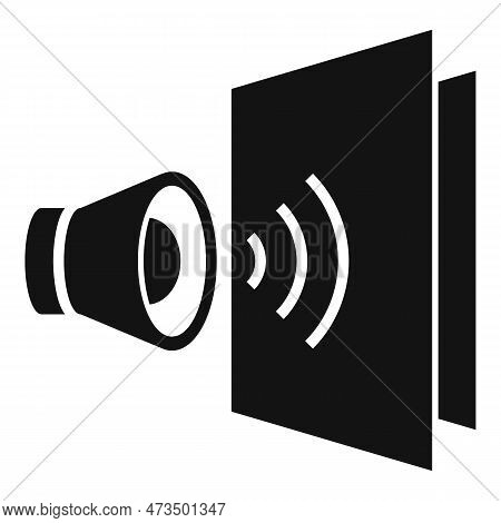Sound Absorption Icon. Simple Illustration Of Sound Absorption Icon For Web Design Isolated On White