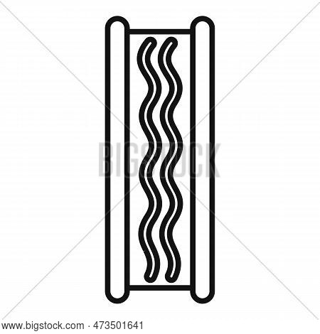 Soundproof Wall Icon. Outline Soundproof Wall Icon For Web Design Isolated On White Background