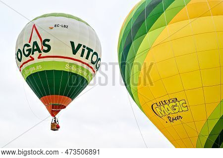 Igualada, Barcelona, July 07 De 2022. 26th European Balloons Festival. Concentration Of Hot Air Ball