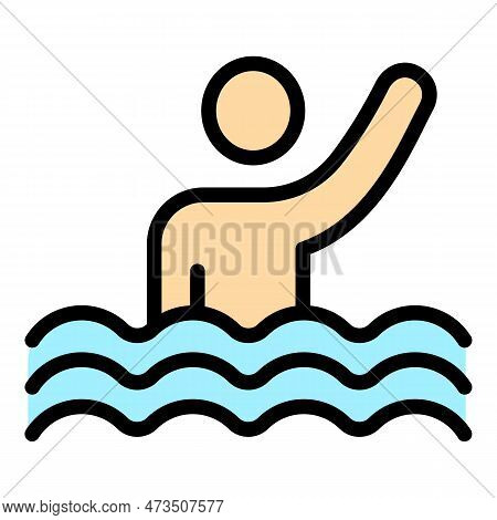 Sport Synchronized Swimming Icon. Outline Sport Synchronized Swimming Vector Icon For Web Design Iso