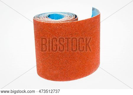 Tools Building And Repair - Machine Emery Paper Isolated On White Background