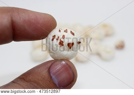 Makhana Chiwda Or Foxnuts With Selective Focus