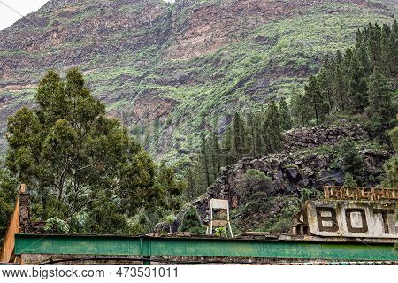 Lost Place Balneario Los Berrazales, Botteleria Agua De Agaete In Valle De Agaete At Gran Canaria, C