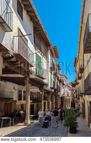 Morella, Spain - August 09, 2022 : The Old Town Of Morella Is A Picturesque And Well-preserved Medie