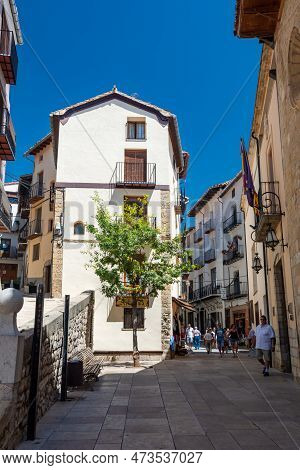 Morella, Spain - August 09, 2022 : The Old Town Of Morella Is A Picturesque And Well-preserved Medie