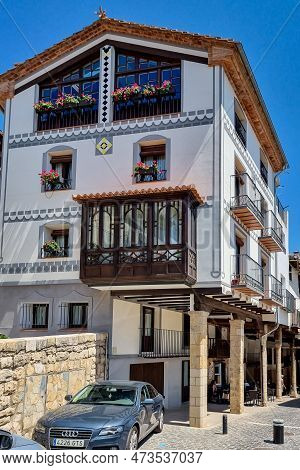 Morella, Spain - August 09, 2022 : The Old Town Of Morella Is A Picturesque And Well-preserved Medie