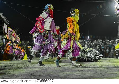 Purulia, West Bengal, India - 23rd December 2015 : Chhau Dance Or Chhou Dance Of Purulia. Unesco's I