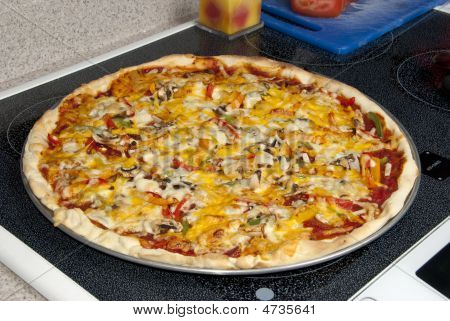 Gemüse Pizza pie