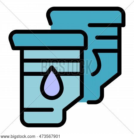 Ink Cartridge Icon. Outline Ink Cartridge Vector Icon For Web Design Isolated On White Background Co
