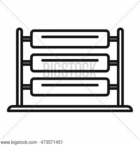Wool Thread Production Icon. Outline Wool Thread Production Icon For Web Design Isolated On White Ba