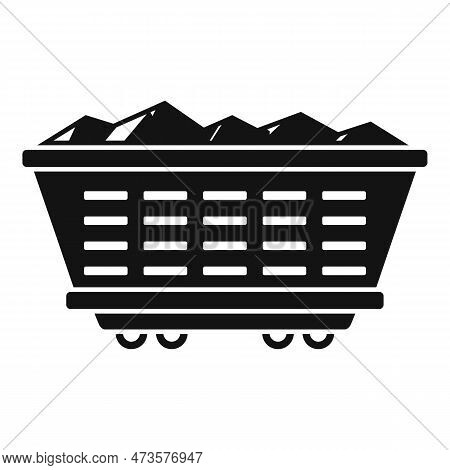 Metallurgy Wagon Icon. Simple Illustration Of Metallurgy Wagon Icon For Web Design Isolated On White