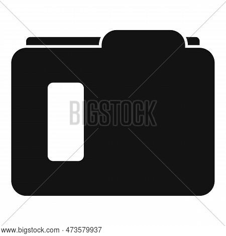 Carton Folder Icon. Simple Illustration Of Carton Folder Icon For Web Design Isolated On White Backg