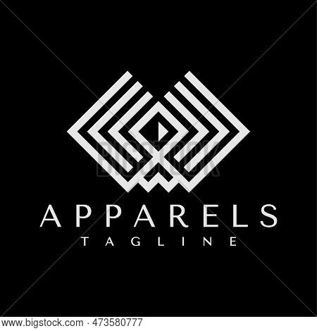 Minimalist Line Geometric Letter W X Logo Design Brand. Modern Initial Wx Logo.