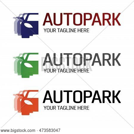Creative Modern Autopark Logo. Parking Sign. Car Sale Company Icon. Can Use Like Emblem In Auto Logi