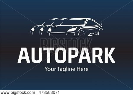 Creative Modern Autopark Logo. Parking Sign. Car Sale Company Icon. Can Use Like Emblem In Auto Logi