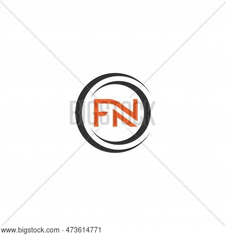 Initial Fn Letter Linked Logo. Creative Letter Fn Modern Business Logo Vector Template. Initial Fn L
