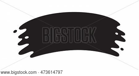 Liquid Element Paint Brush Marks On White Background
