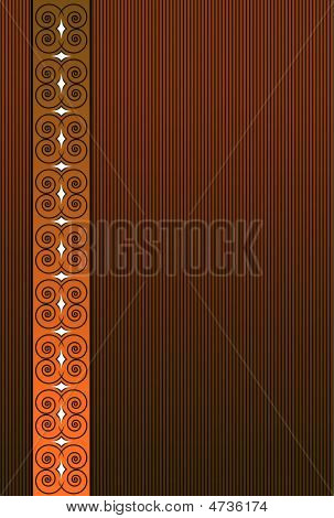 orangefarbenen Hintergrund