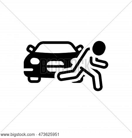 Black Solid Icon For Instance Example Case Accident Occurrence Specimen Sample Event Incident