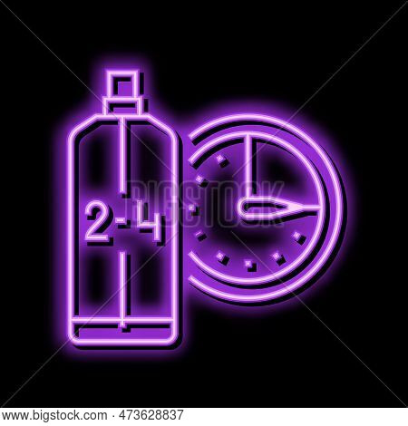 Eau De Cologne Edc Cosmetic Neon Light Sign Vector. Eau De Cologne Edc Cosmetic Illustration
