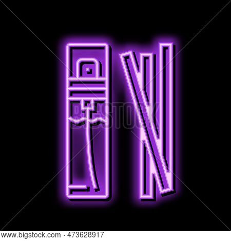 Tester Perfume Cosmetic Neon Light Sign Vector. Tester Perfume Cosmetic Illustration