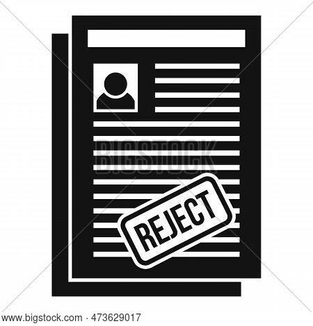 Illegal Immigrant Papers Icon. Simple Illustration Of Illegal Immigrant Papers Icon For Web Design I
