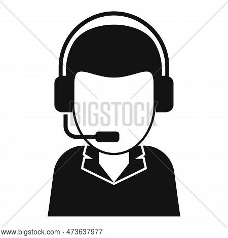 Bank Teller Call Support Icon. Simple Illustration Of Bank Teller Call Support Icon For Web Design I