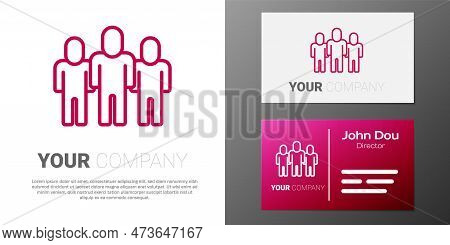 Logotype Line Project Team Base Icon Isolated On White Background. Business Analysis And Planning, C