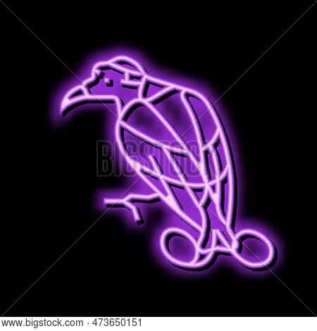 Wilsons Bird Of Paradise Bird Exotic Neon Light Sign Vector. Wilsons Bird Of Paradise Bird Exotic Si
