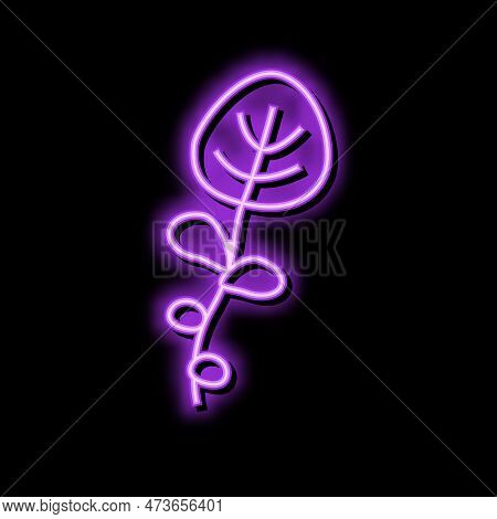 Watercress Salad Food Neon Light Sign Vector. Watercress Salad Food Sign. Isolated Symbol Illustrati