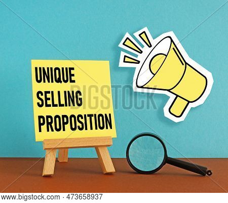 Unique Selling Proposition Usp Is Shown Using A Text
