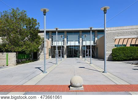 Brea, California - 28 Mar 2023: The Brea Community Center A Multi-use Facility That Offers Programs 