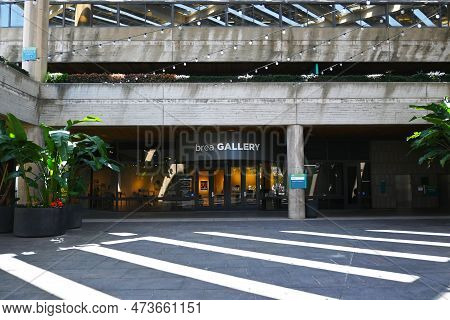 Brea, California - 28 Mar 2023: The Brea Art Gallery Ath The Civic And Cultural Center.